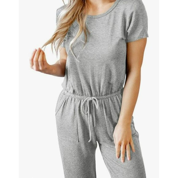 Gray Women's Jumpsuit - Picture 1 of 8